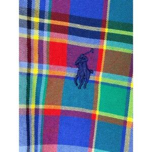 Polo Ralph Lauren Mens XXL Classic Fit Plaid Oxford Shirt Multi Color NWT